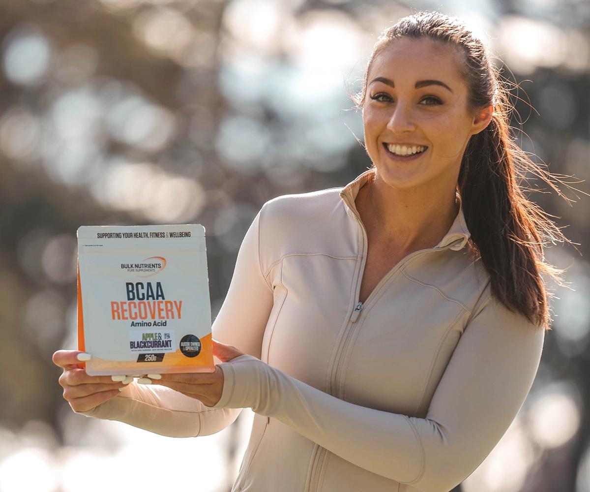 Bulk Nutrients Ambassador Helena Sly with BCAA Recovery