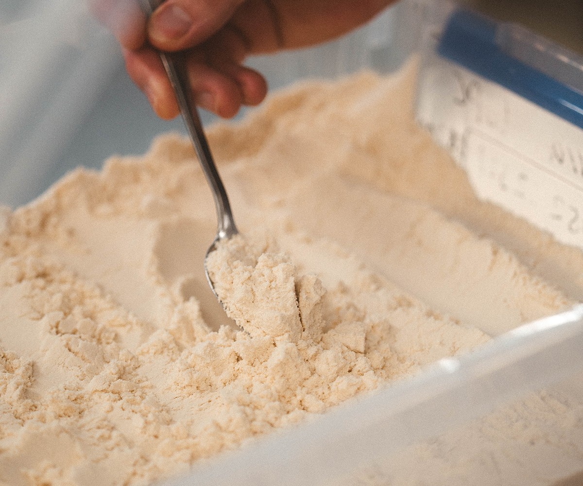Bulk Nutrients batch protein powder being tested