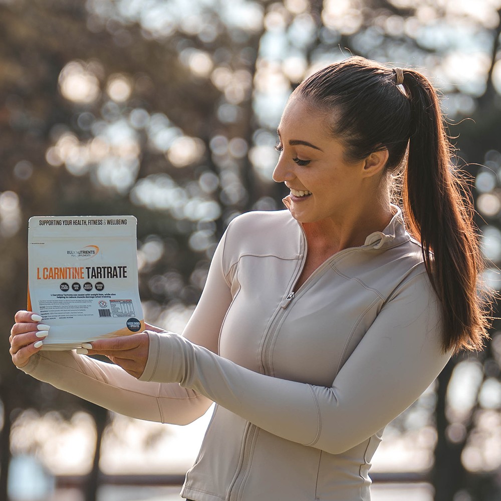 Bulk Nutrients' L-Carnitine Tartrate is said to assist the transport of fatty acids in mitochondria, which can aid fat loss, as well as transporting toxic by products out of the mitochondria.