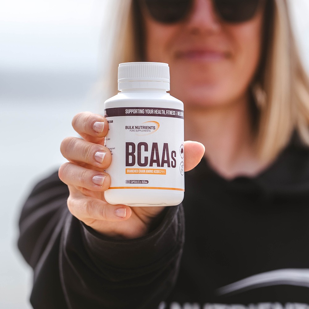 Bulk Nutrients' BCAAs are a combination of the three branched chain amino acids, Leucine, Isoleucine and Valine in a each to take capsules