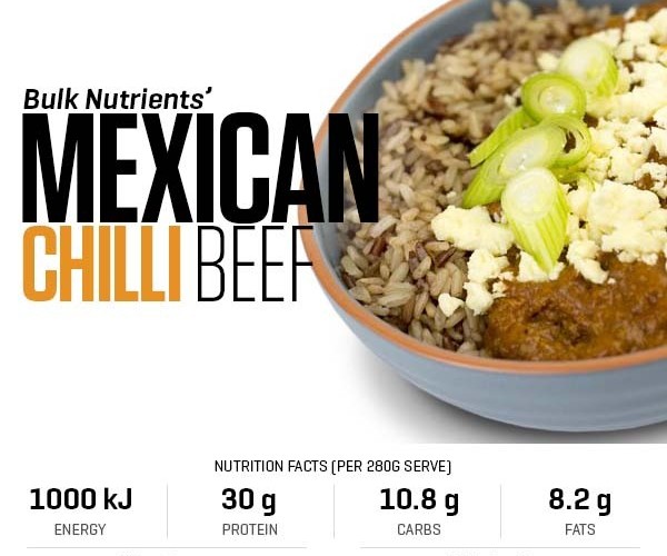 Mexican Chilli Beef recipe from Bulk Nutrients