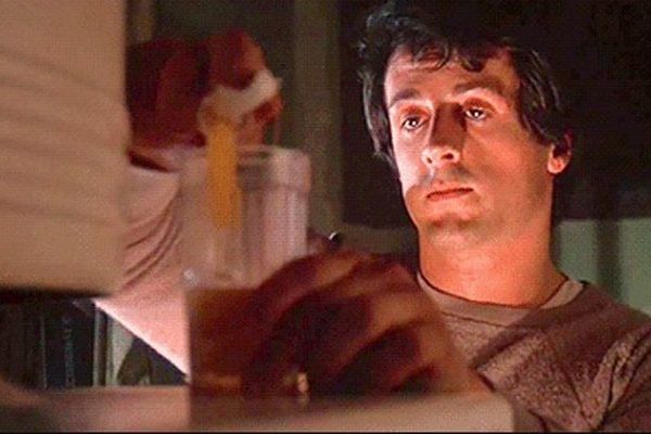 No one told Rocky raw eggs don't absorb...