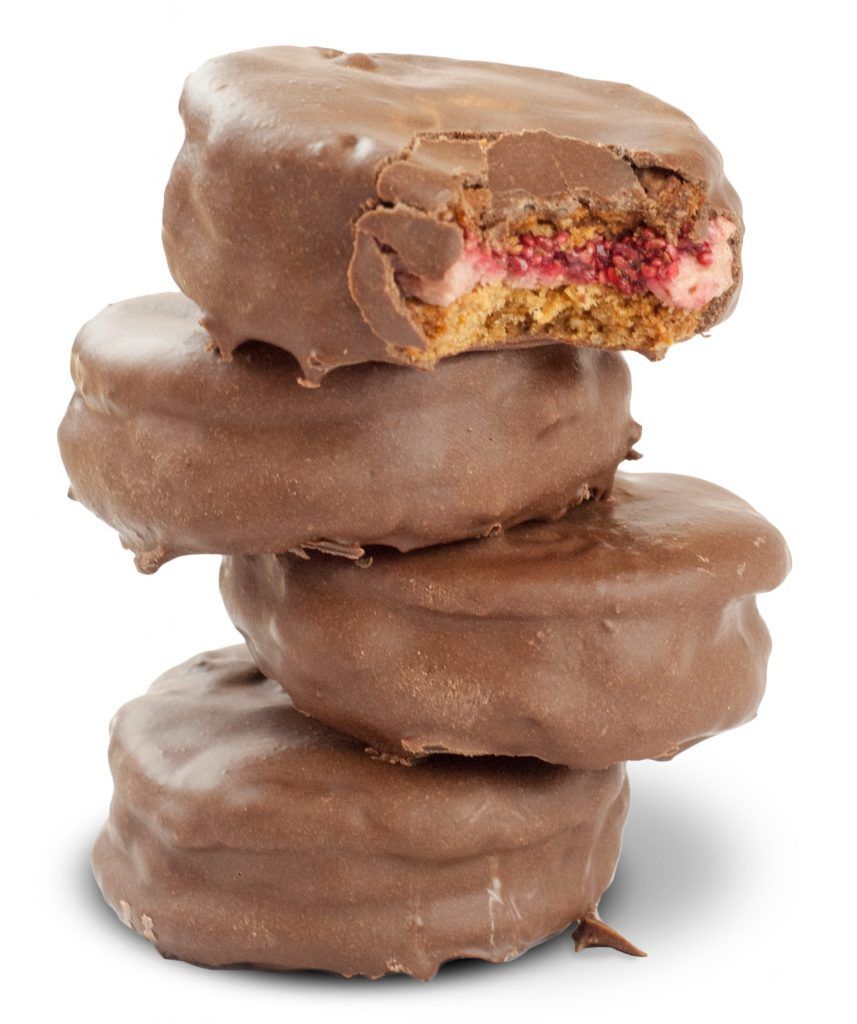 Protein Wagon Wheels Raspberry Chia Jam recipe from Bulk Nutrients