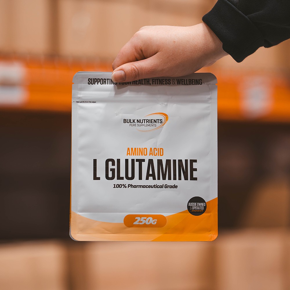 Bulk Nutrients' L Glutamine powder offers many benefits including muscle recovery supporting a stronger immune system and helping to prevent muscle wastage