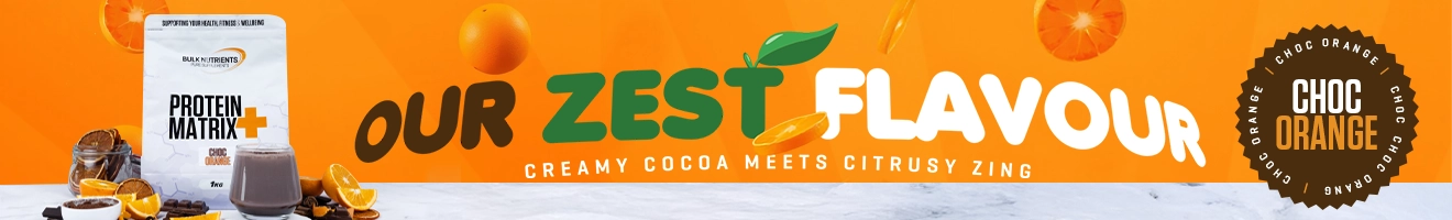 Protein Matrix+ - Our Zest Flavour - Creamy Cocoa meets Citrusy Zing - Choc Orange