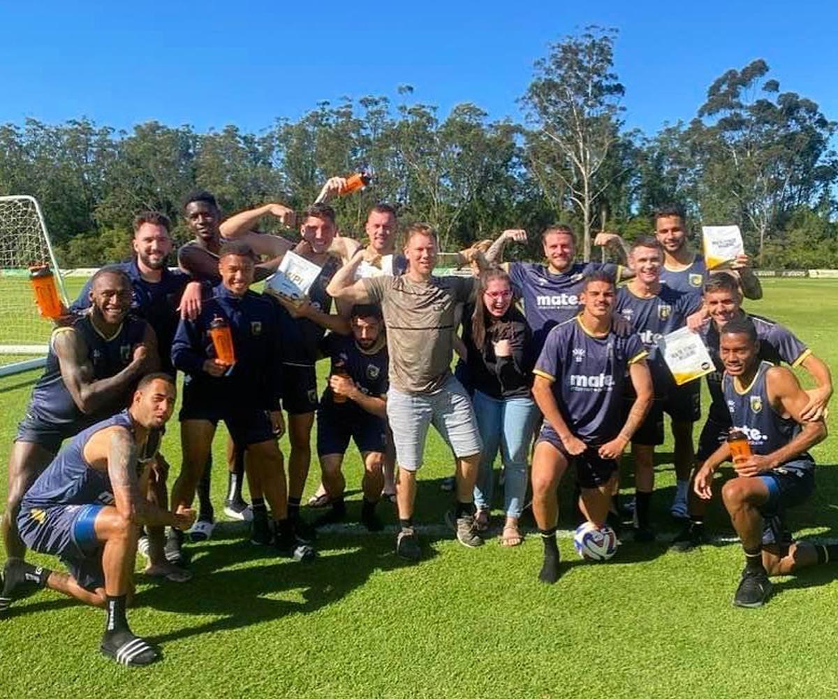 Bulk Nutrients Central Coast Mariners Partnership Announcement with Ben and Chelsea