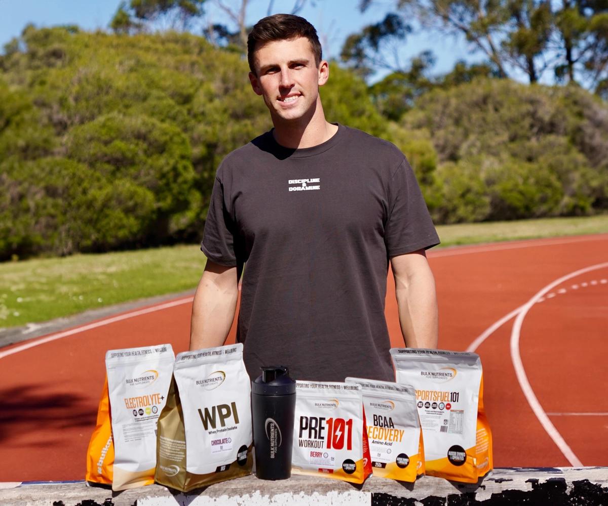 BN Ambassador Jacob Despard with Bulks HASTA range