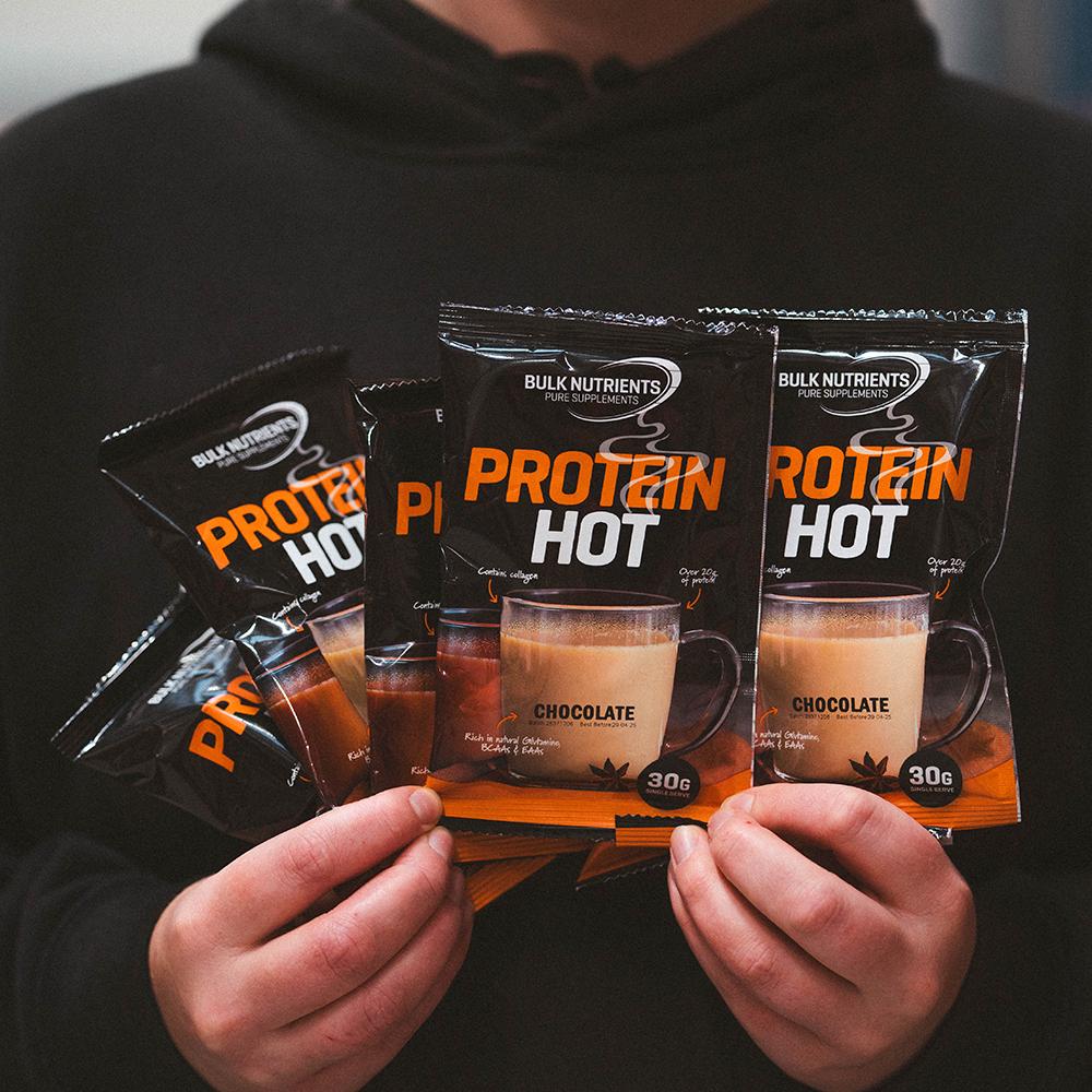 Bulk Nutrients' Protein Hot Multi Pack seven pack of single serve sachets of delicious tasting warm protein drink