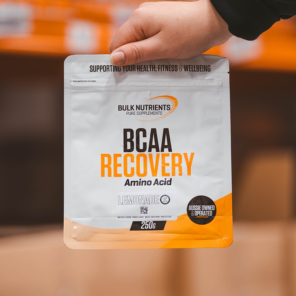 Countless studies demonstrate the effectiveness of Bulk Nutrients' BCAA Recovery for reducing muscle soreness, making it a must-try for any fitness enthusiast.