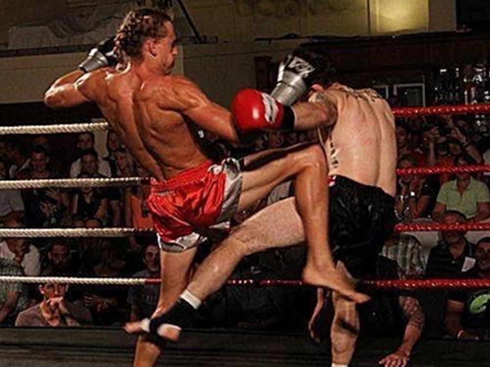 Muay Thai - The Art of 8 Limbs. This is actually of photo of me in 2013. Weigh in of 66.7kgs, re-feeding + re-hydrating for 24hrs post weigh-in brought my weight back up to ~72kg. Photo by Scottya, 'Preacher Fight Night', The Irish Club, Elizabeth St.