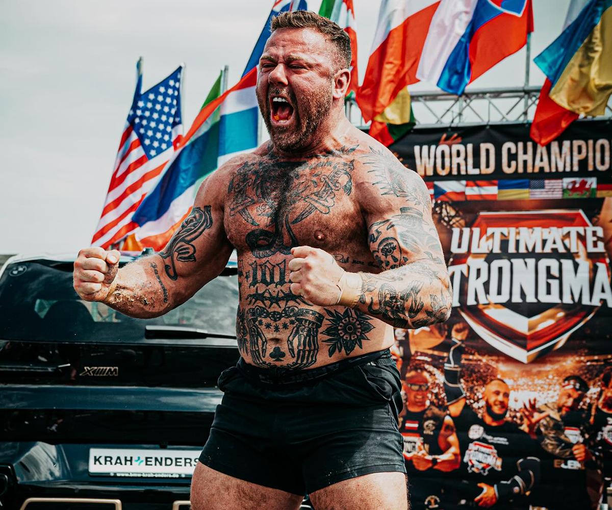 Bulk Nutrients Ambassador Tyson Morrissy at Ultimate Strongman Worlds