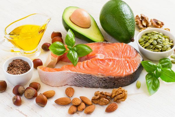 Table food with high content of healthy fats and omega 3