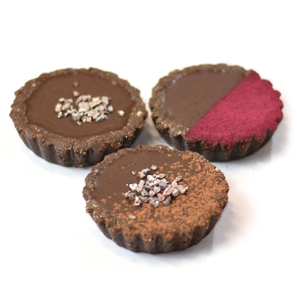 Raw Chocolate Tarts recipe from Bulk Nutrients.