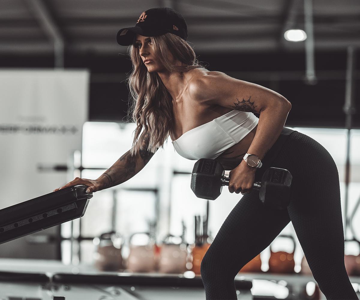 Bulk Nutrients Ambassador Tia McMurtrie in the Gym