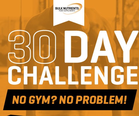 No gym? No problem! Try Bulk Nutrients' free fitness challenges