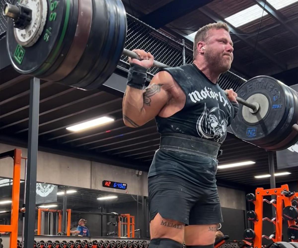 Bulk Nutrients Ambassador Tyson Morrissy lifting big weights