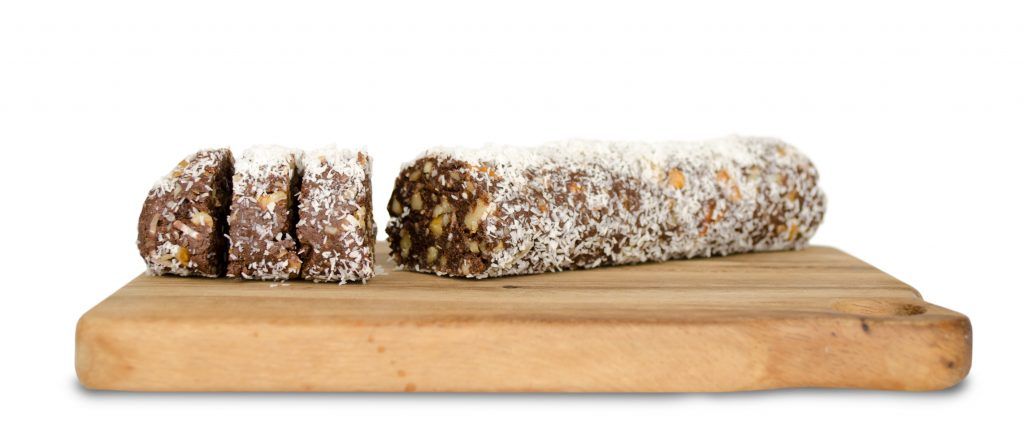 Chocolate Protein Hedgehog Slice recipe from Bulk Nutrients 