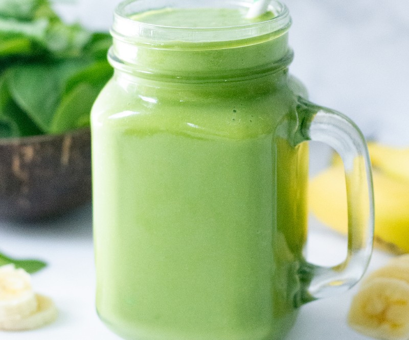High protein 12 Days of Christmas Coconut Green Smoothie recipe from Bulk Nutrients