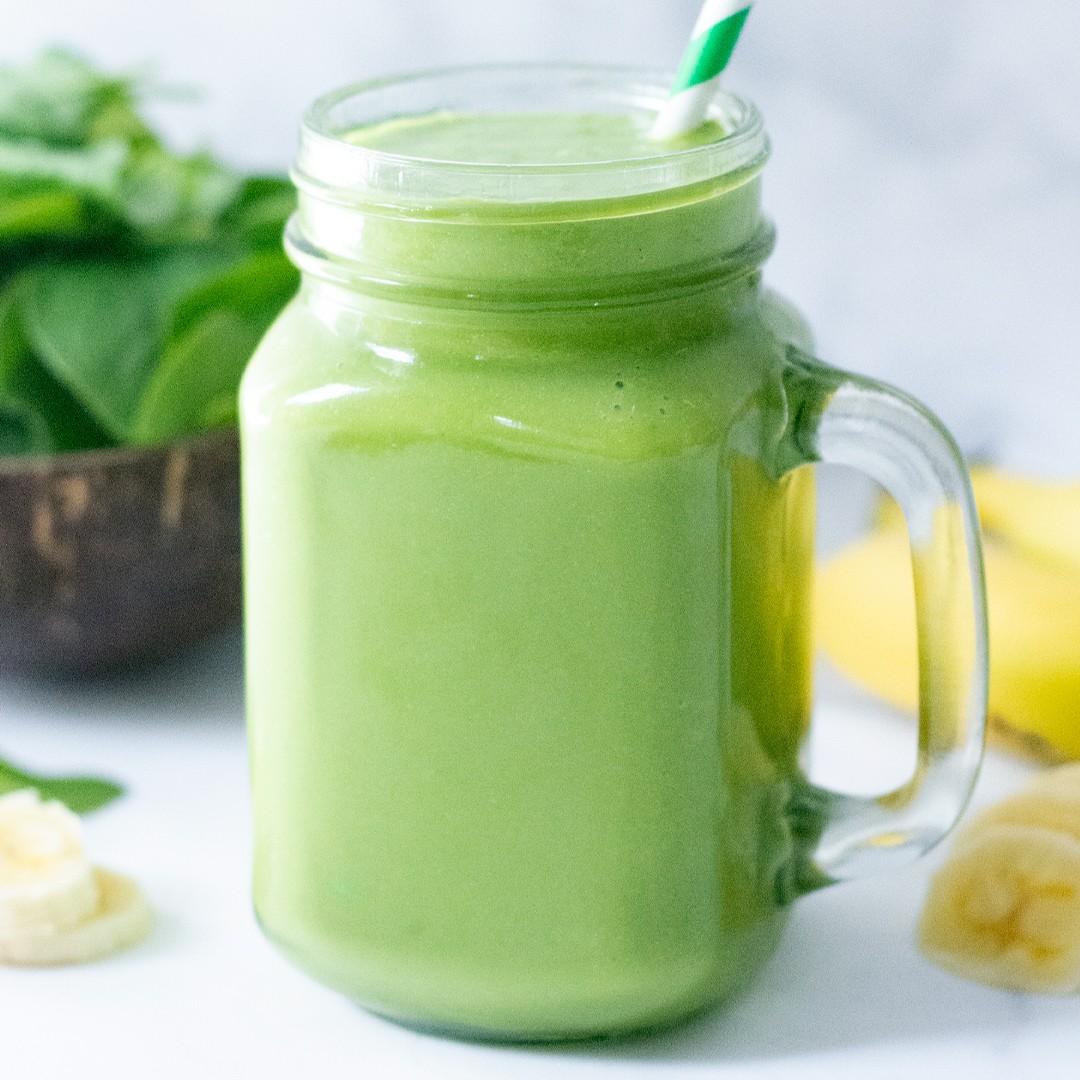 High protein 12 Days of Christmas Coconut Green Smoothie recipe from Bulk Nutrients