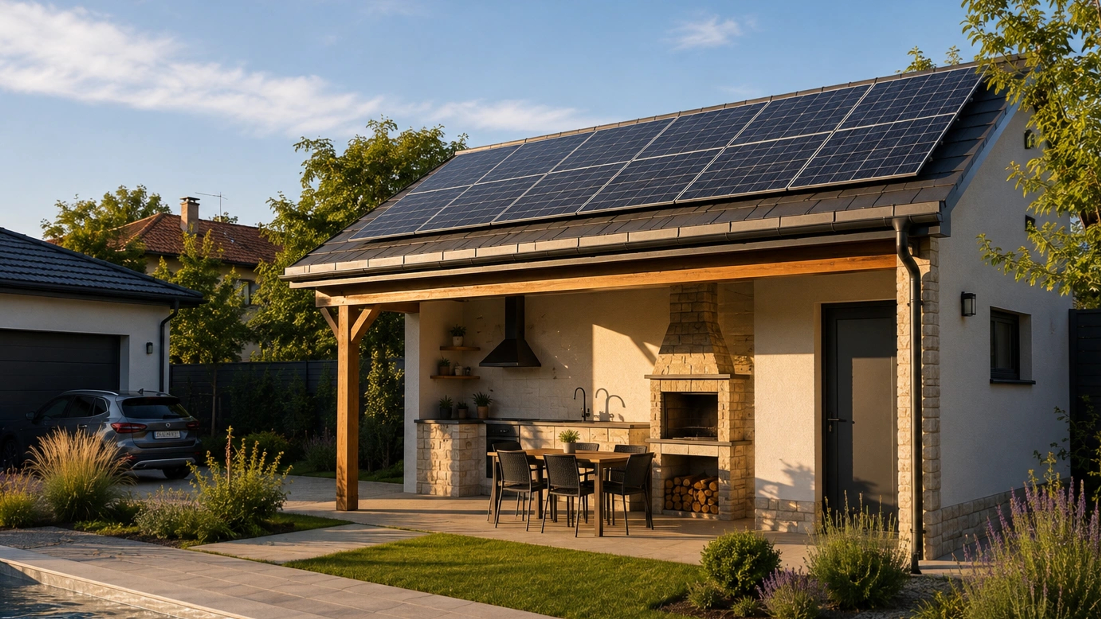 Solarna elektrana za pomoćne objekte: Ljetna kuhinja, garaža i bazenska kuća kao zaseban sustav