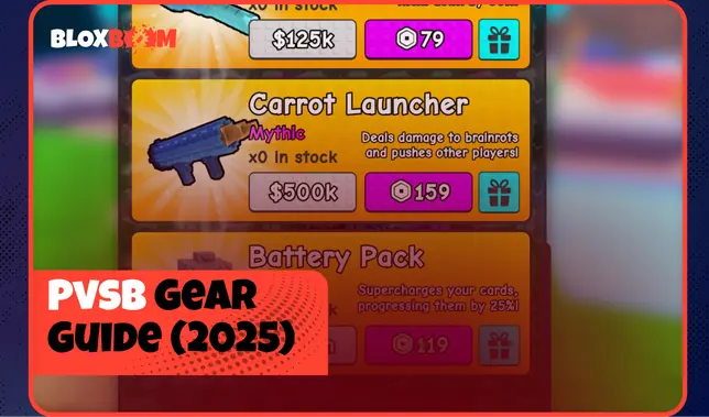 Plants vs Brainrots Gear Guide: Complete Item List (2025)