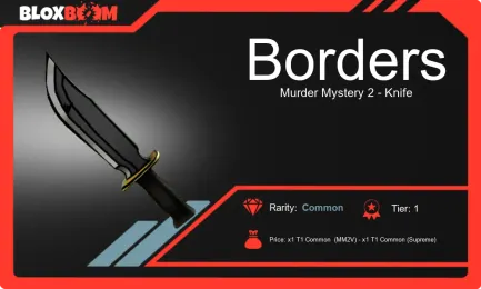 MM2 Borders Knife: Rarity, Trading, and Unique Design Insights