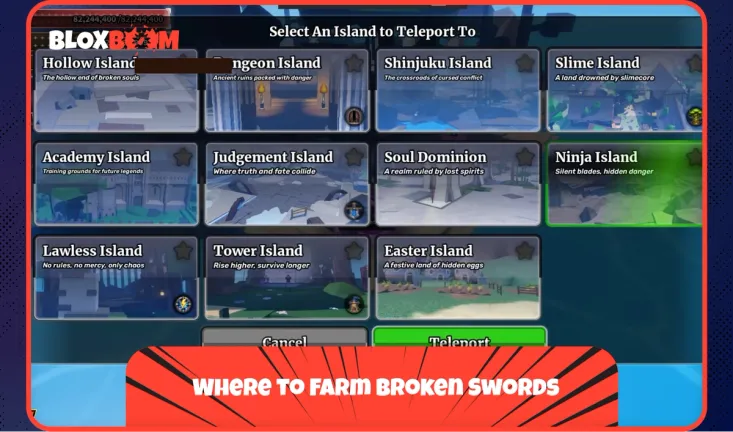 Where to Farm Broken Swords