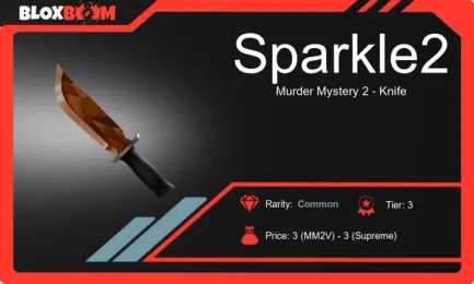 Sparkle2: A Common Knife in MM2 with a Unique Sparkly Design