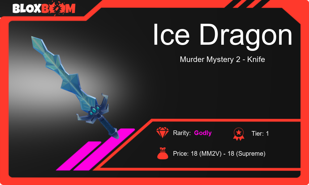 Ice Dragon MM2 Get the Coolest Knife in Murder Mystery 2!