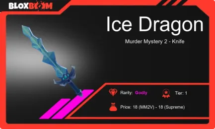 Ice Dragon MM2: Get the Coolest Knife in Murder Mystery 2!