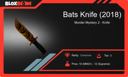 Bats Knife (2018) - The Ultimate Guide to the Popular MM2 Murder Mystery 2 Weapon