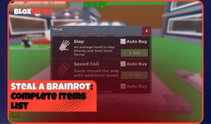 Steal a Brainrot: Complete Items List