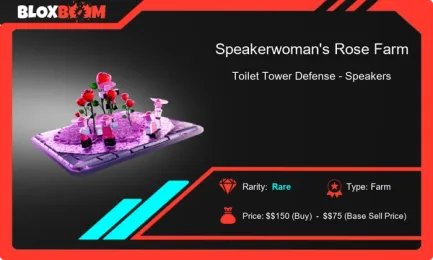 Understanding Speakerwoman's Rose Farm in Roblox Toilet Tower Defense