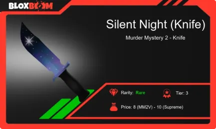 Silent Night Knife in MM2: A Rare Christmas Event Exclusive