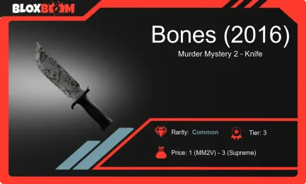 Roblox MM2 Bones (2016) Knife Guide: Rarity, Trading Tips, and Collectors' Insights