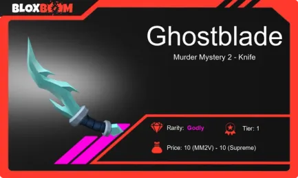 Ghostblade: A Rare and Valuable Knife in Roblox Mystery Murder 2