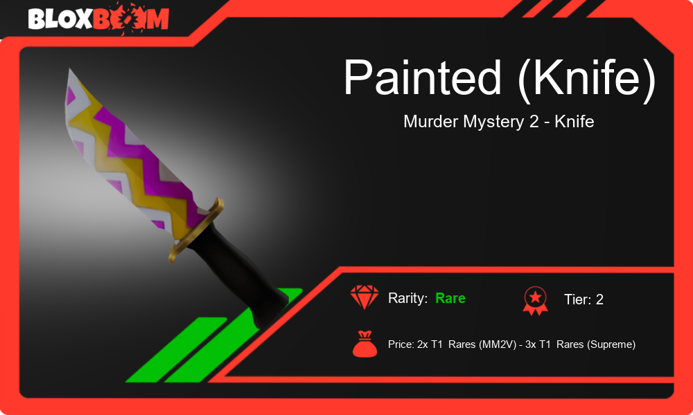 Painted Knife MM2 Exploring the Value and Trading of this Rare Roblox Murder Mystery 2 Knife