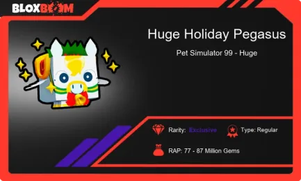 Catch the Sparkle with the Huge Holiday Pegasus 