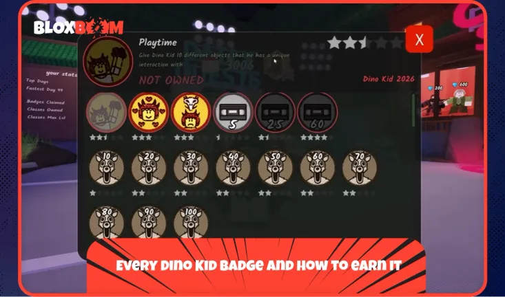 Every Dino Kid badge and how to earn it
