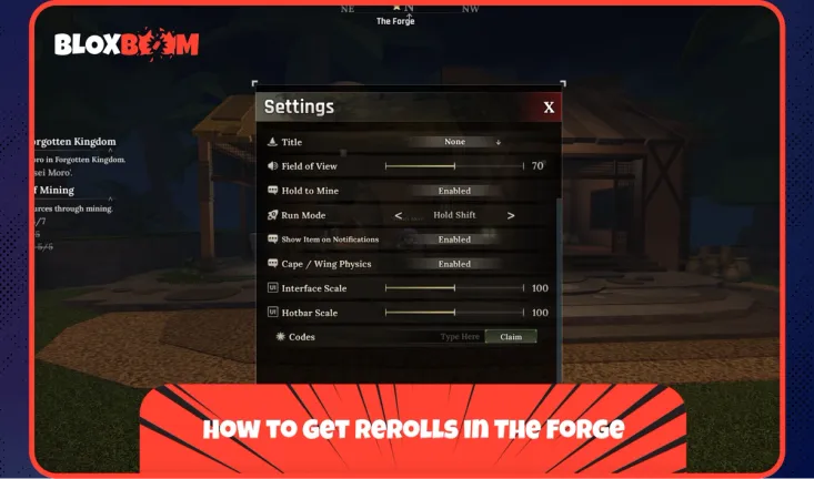 How to Get Rerolls in The Forge