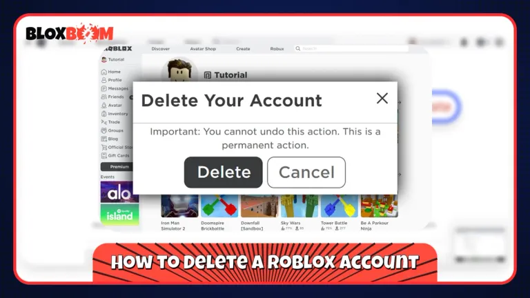 How to Delete a Roblox Account