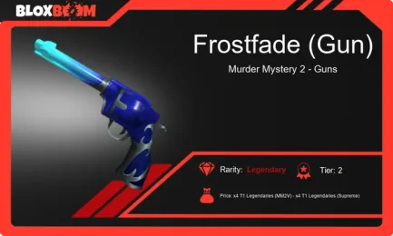 Frostfade Gun MM2: Get the Legendary Gun on Bloxboom!
