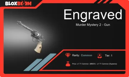 Engraved MM2 Gun: Get Yours at Bloxboom.com