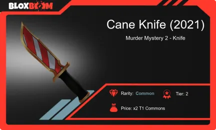Cane Knife (2021) in MM2: A Common Weapon with Golden Charm