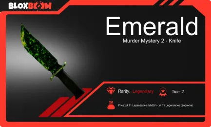 Emerald MM2: A Legendary Knife in Roblox's Murder Mystery 2