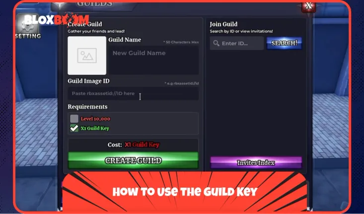 How to Use the Guild Key