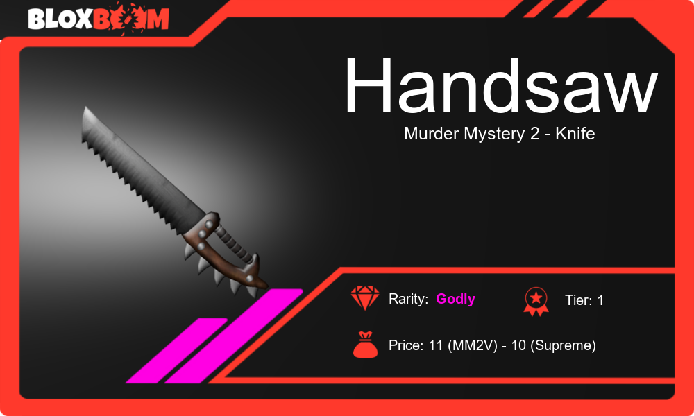 Handsaw MM2: One of The Most Valuables Knives in Murder Mystery 2