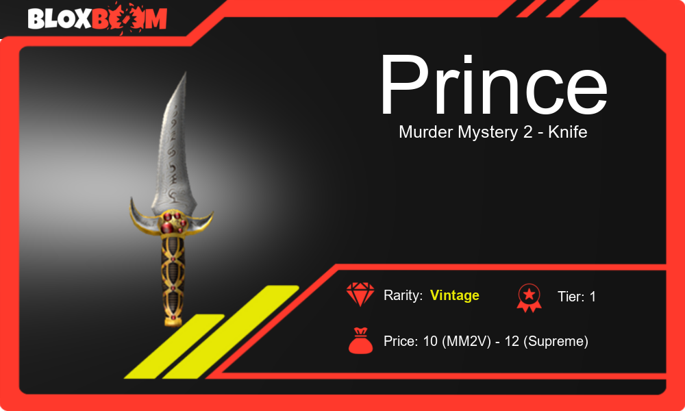 Get Your Hands on the Enchanted Prince MM2 Knife in Roblox Murder ...