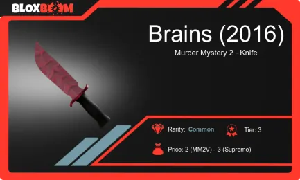 MM2 Brains (2016) Knife Trading Guide: Pro Tips for Success in Roblox's Murder Mystery 2