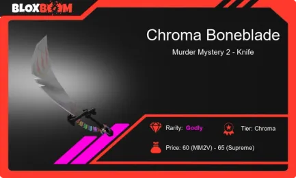 Chroma Boneblade in Roblox Murder Mystery 2